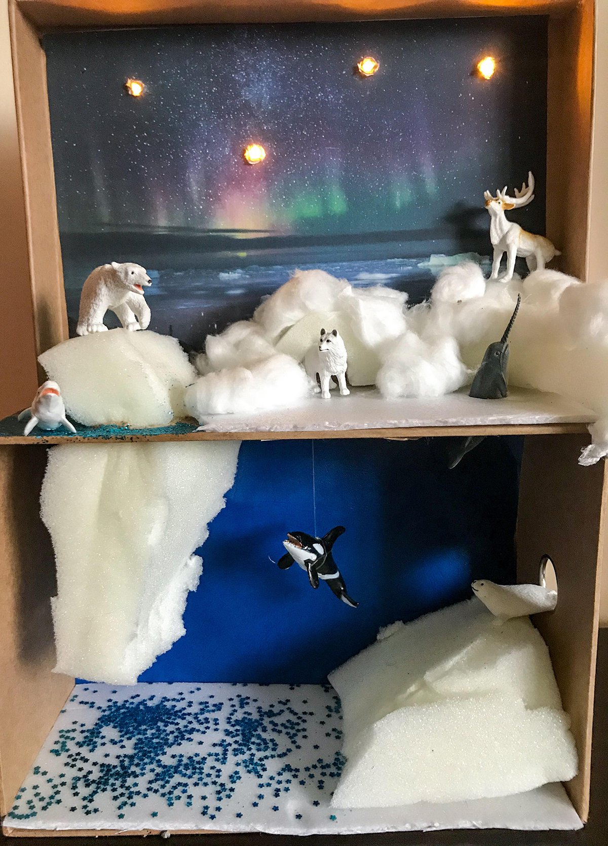 Arctic Cardboard Diorama