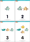 10 Little Fishies Counting Flashcards - Super Simple