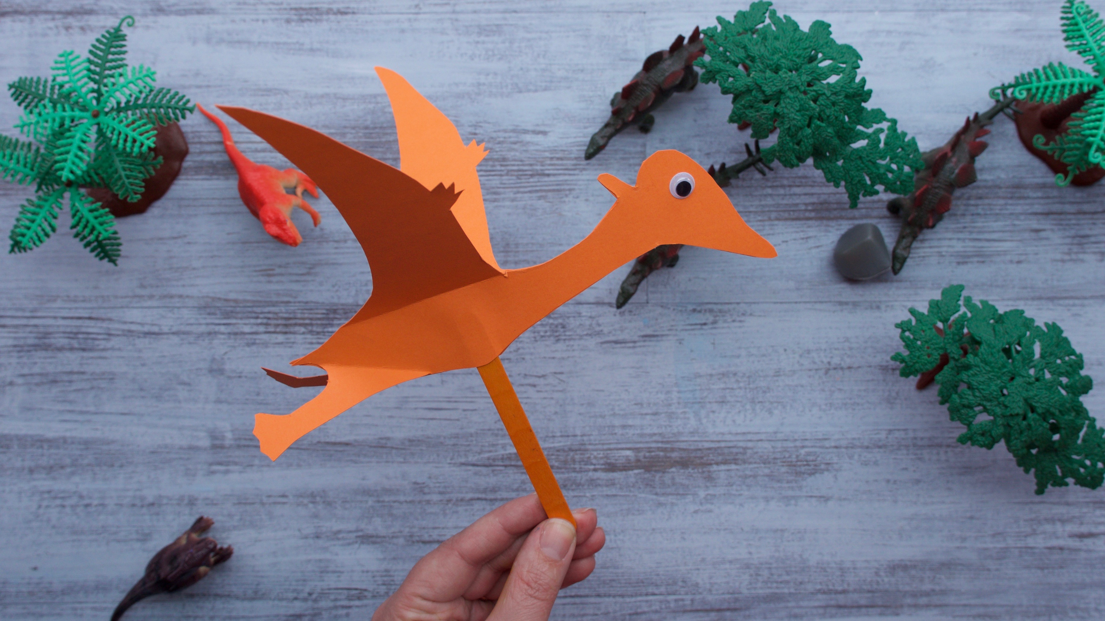 Paper Bird Puppet Craft Template