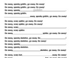 Go Away, Spooky Goblin! - Fill In The Blanks Worksheet