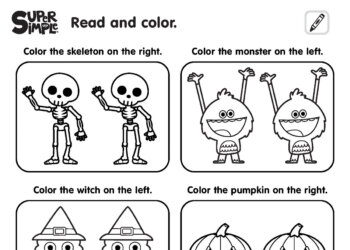The Skeleton Dance - Right Or Left? Worksheet