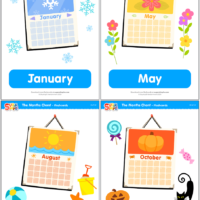 The Months Chant Flashcards