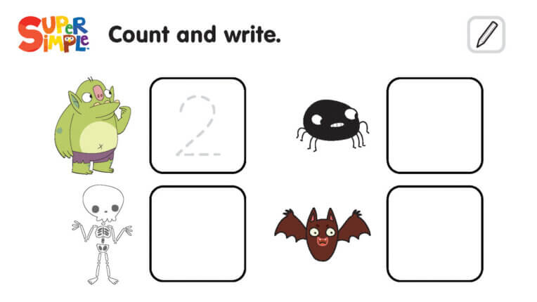 Go Away, Spooky Goblin! - Counting Worksheet