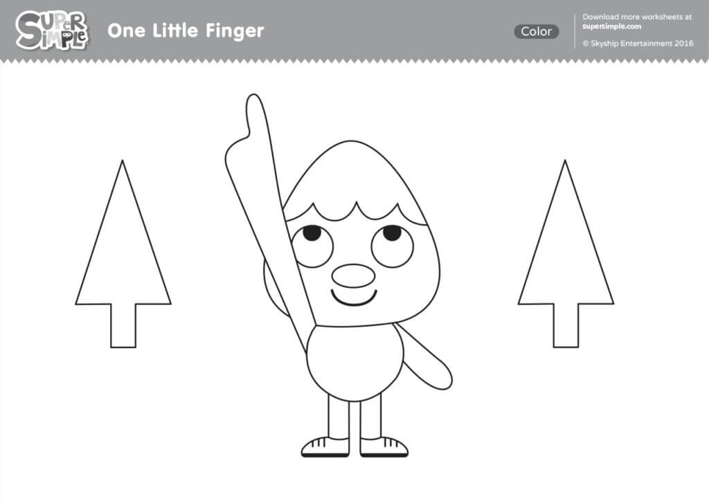 One Little Finger Coloring Pages