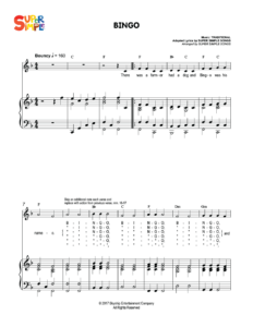 BINGO Sheet Music