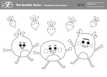The Bumble Nums Color - Tunneling Turnip Turnover