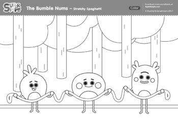 The Bumble Nums Color - Stretchy Spaghetti Surprise
