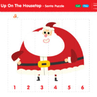 Up On The Housetop Santa Puzzle