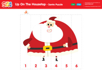 Up On The Housetop Santa Puzzle
