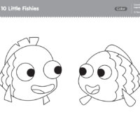 10 Little Fishies Coloring Pages