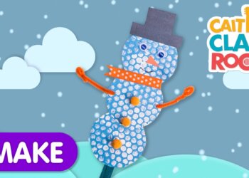 Learn How to Build A Bubble Wrap Snowman Craft!