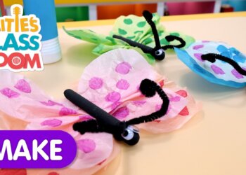 Make a Tissue paper Butterfly Craft