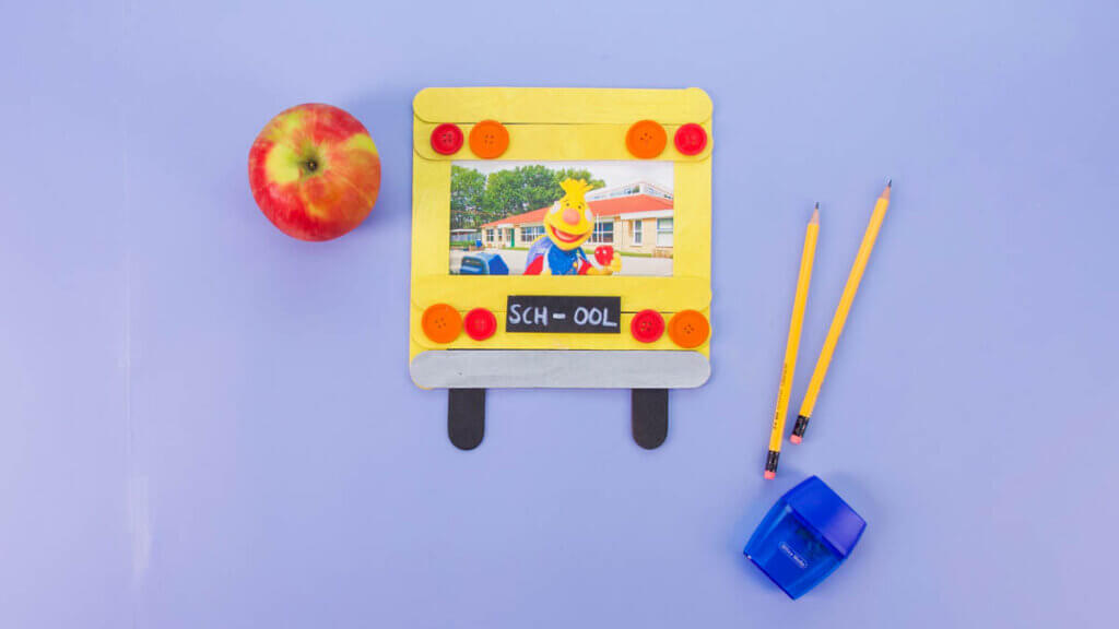 School Bus Photo Frame Super Simple