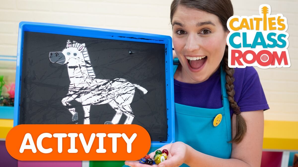 Let's Paint Zebra Stripes Super Simple