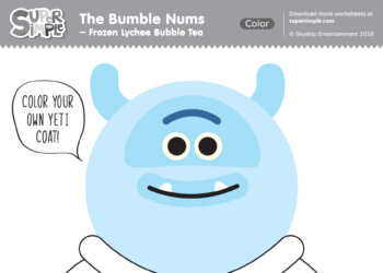 The Bumble Nums Color - Frozen Lychee Bubble Tea