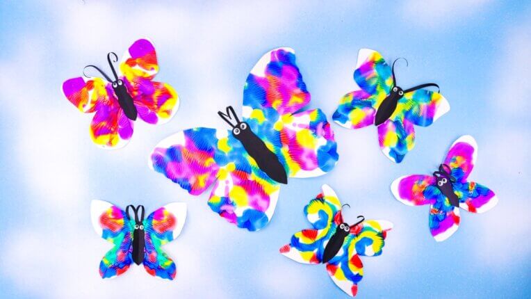 Symmetrical Butterfly Painting