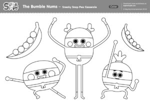 The Bumble Nums Color – Sneaky Snap Pea Casserole