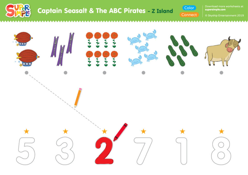 Captain Seasalt And The ABC Pirates "Z" - Connect, Color
