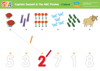 Captain Seasalt And The ABC Pirates "Z" - Connect, Color