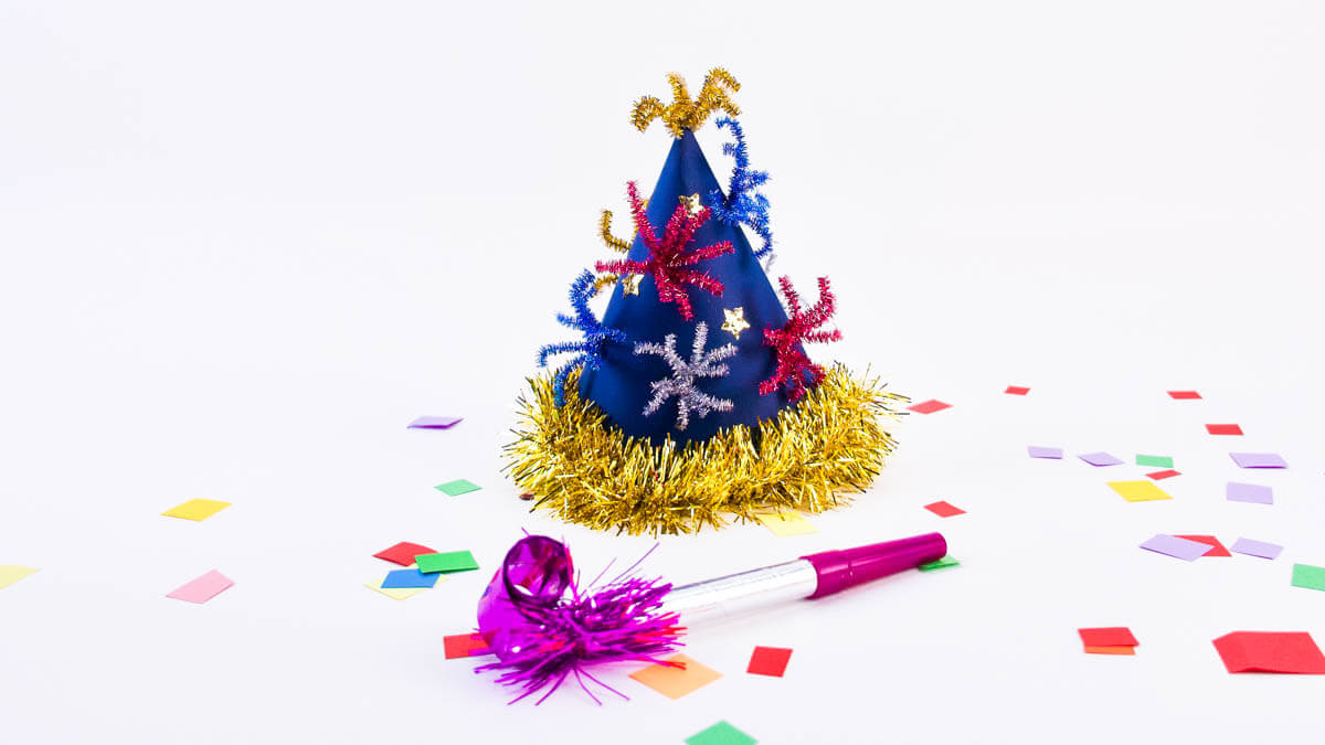 New Year's Eve Party Hat Craft