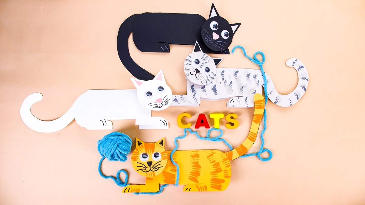 Cat craft ideas Cat gift ideas Cat Craft Shapes Wooden Cat crafting shapes 