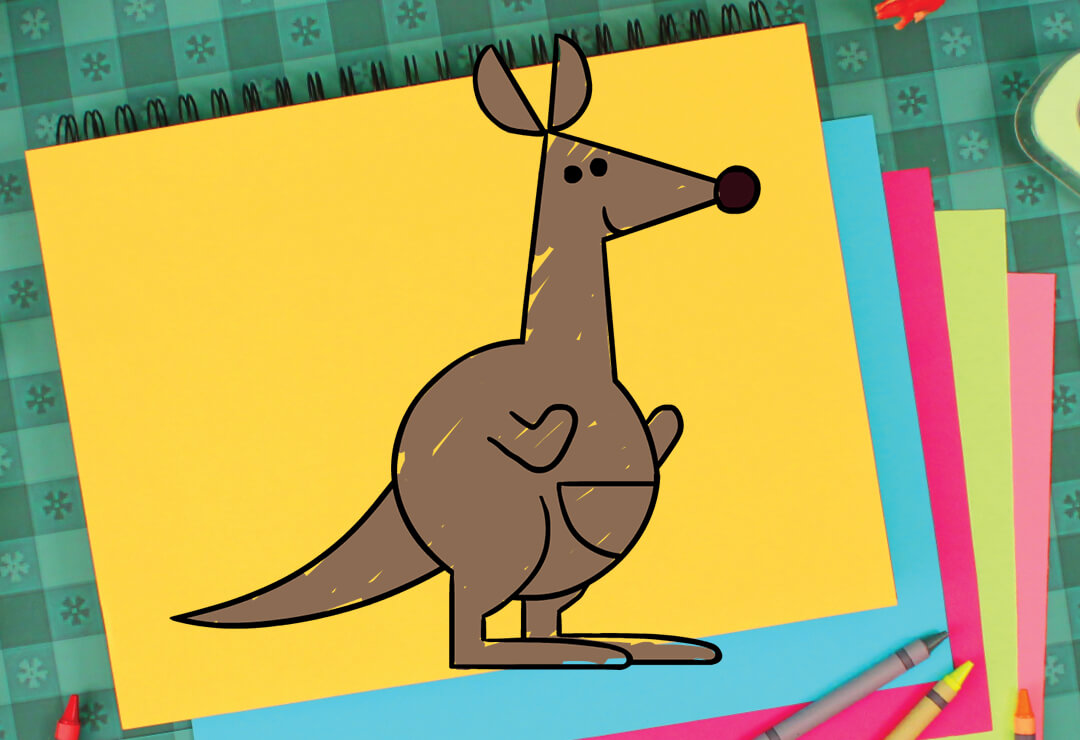 How To Draw A Kangaroo - YouTube