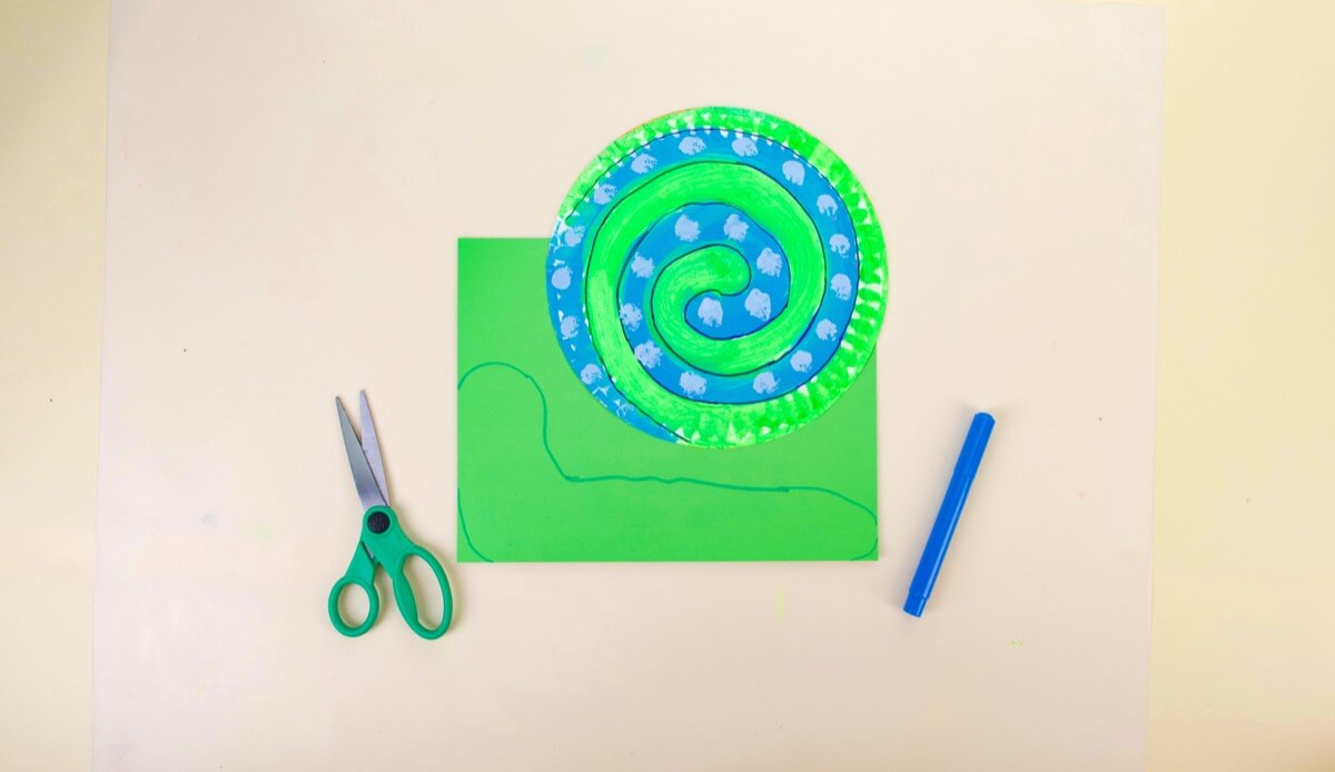 Paper Plate Snail Craft