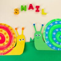 Paper Plate Snail Craft