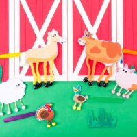 Old MacDonald Had A Farm - Dancing Farm Animals Craft