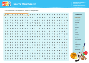 Sports Word Search