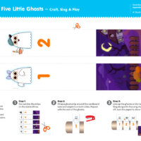 Five Little Ghosts Craft