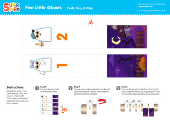 Five Little Ghosts Craft