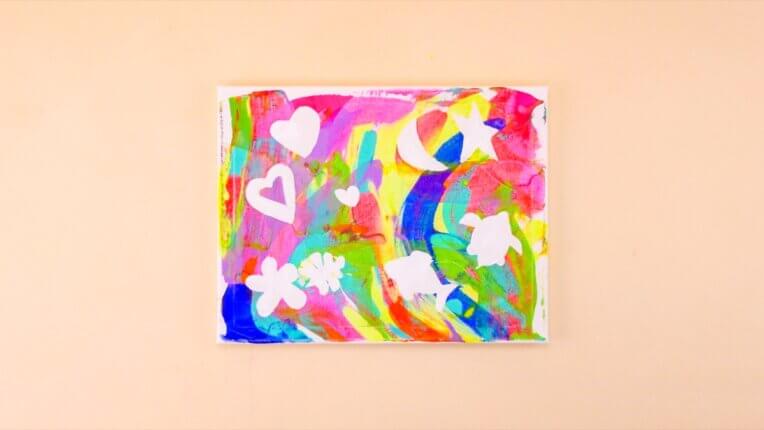 Reverse Stencil Craft - Super Simple