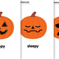 Five Little Pumpkins Flashcards