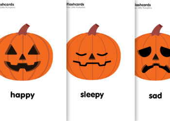 Five Little Pumpkins Flashcards