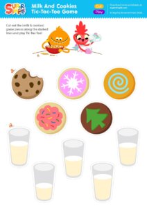 Milk And Cookies Tic-Tac-Toe Game