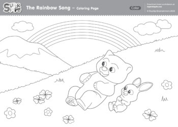 The Rainbow Song Coloring Page