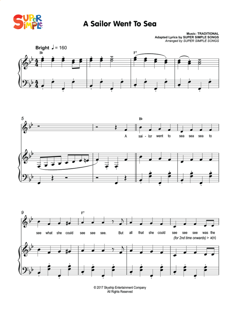 A Sailor Went To Sea Super Simple Songs A Sailor Went To Sea Super Simple Songs