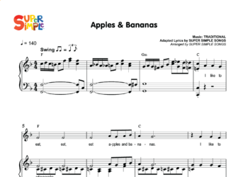 Apples & Bananas Sheet Music