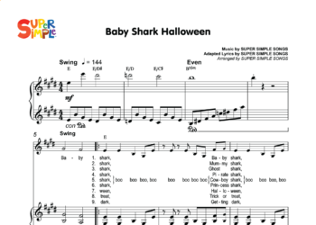 Baby Shark Halloween Sheet Music