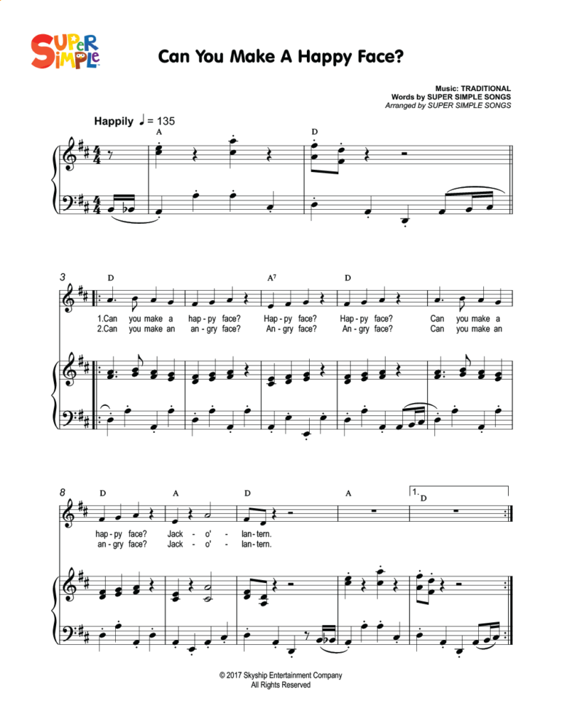 Can You Make A Happy Face? Sheet Music