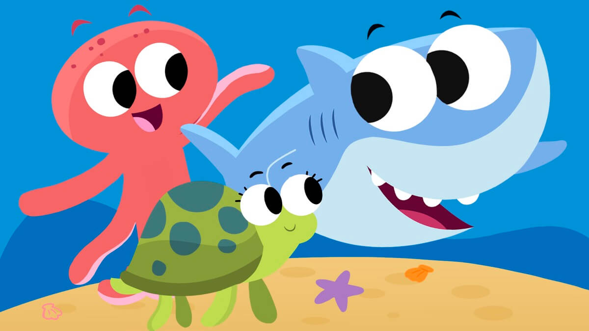 Let's Go For A Swim Outside (Finny the Shark) - Super Simple Songs