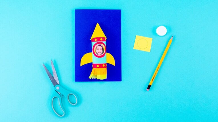 Rocket Card Craft - Super Simple