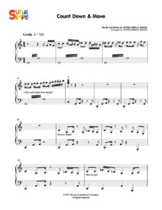 Count Down & Move Sheet Music