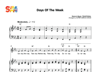 Days Of The Week Sheet Music