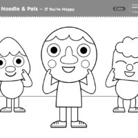 If You're Happy Coloring Page