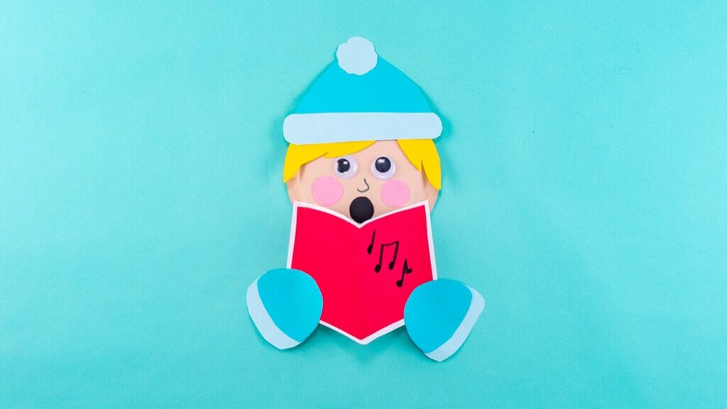 Christmas Carollers Paper Plate Craft - Super Simple