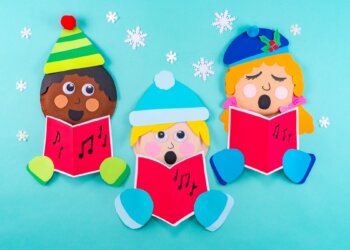 Christmas Carollers Paper Plate Craft