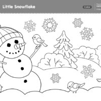 Super Simple Podcast - Little Snowflake Coloring Page