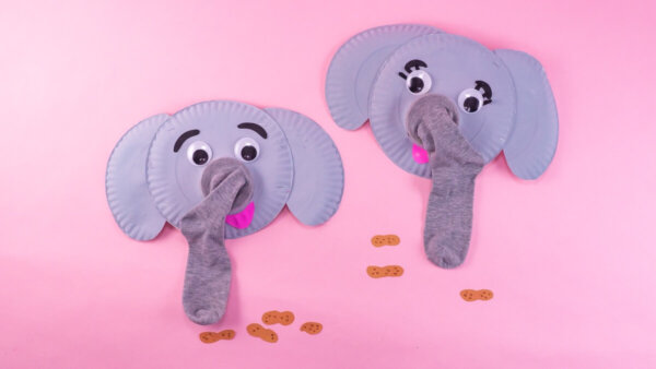 Elephant Sock Puppets - Super Simple